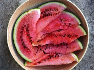 watermelon in bowl