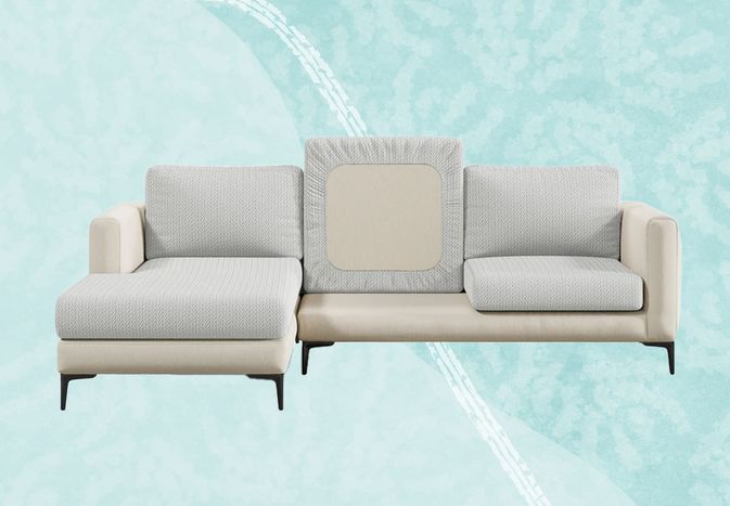 Nolah Interior Magic Sofa Cover on a blue background